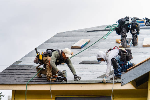 Professional Gutter Installation technician working in Logsden, OR